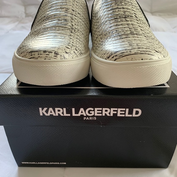 KARL LAGERFELD Elisha Color Block Slip On Sneakers - Picture 8 of 14